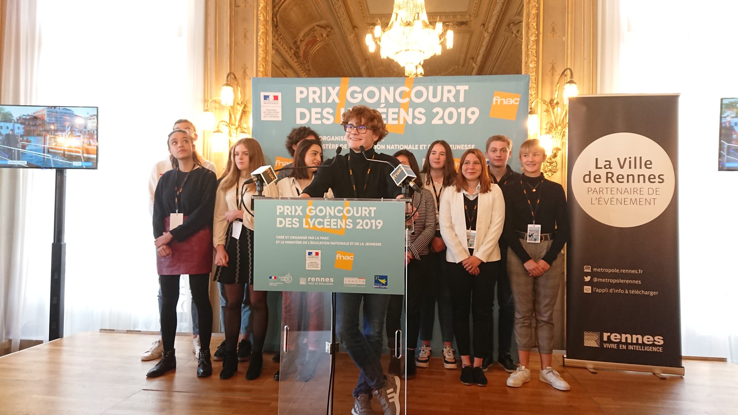 Proclamation à Rennes du Prix Goncourt des Lycéens 2019 ©Bruit de Lire Proclamation à Rennes du Prix Goncourt des Lycéens 2019 ©Bruit de Lire